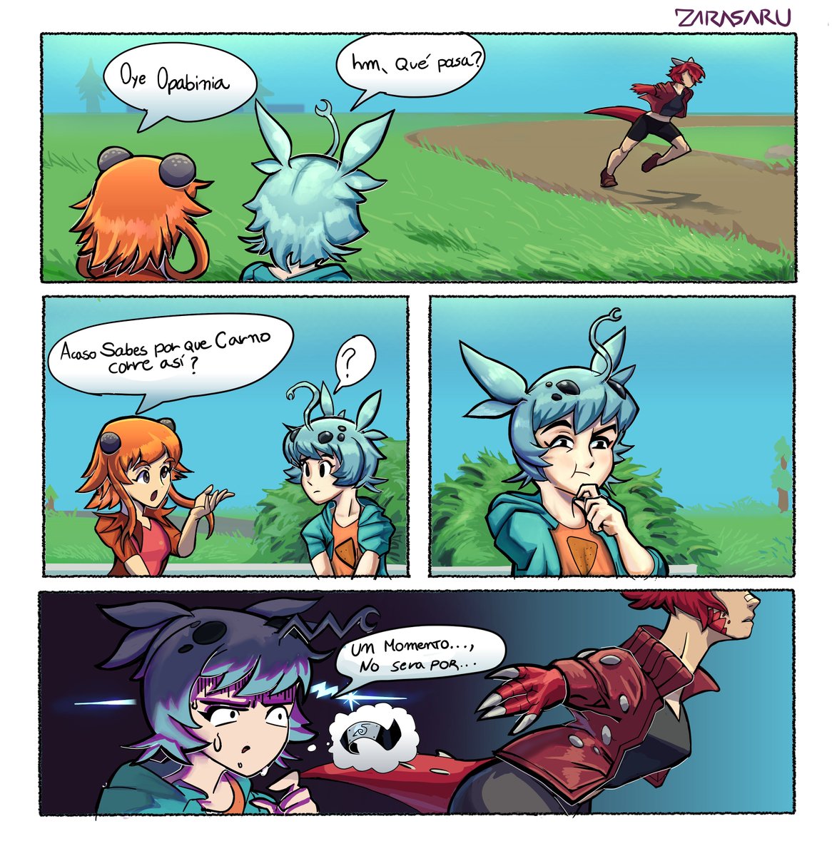 I did some OC's Based on Fossils. Opabinia, Anomalocaris and Carnotaurus.
#OC #anime #manga #Fossils #comic 