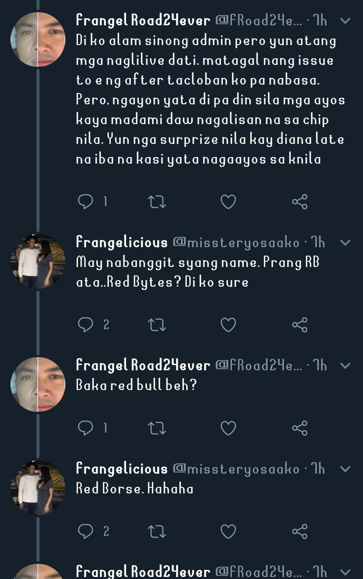 weStanFrankiAna's tweet photo. Kung pagchichismisan nyo fandom namin, siguraduhin nyong tama info nyo..  😅😂😋
Red bytes pala ah...   Hehehehe https://t.co/Lh0nhDUFzo