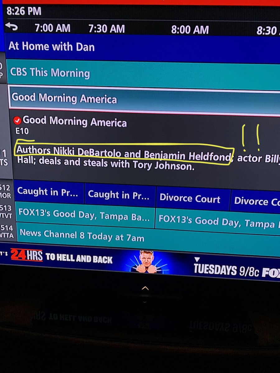 It is going down tomorrow around 8:40am EST.  <a href="/NikkiDeBartolo/">Nikki DeBartolo</a> and I will be on <a href="/GMA/">Good Morning America</a> talking about <a href="/OurHappyDivorce/">Our Happy Divorce</a>.  Please retweet and tune in!