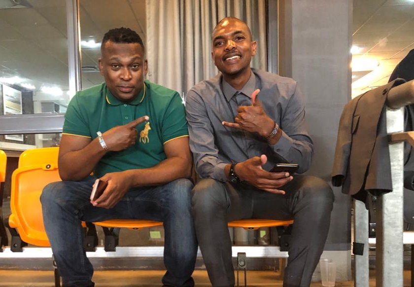 TheBold27's tweet photo. Look who is also at FNB Stadium @robertmarawa great catching up my grootman. https://t.co/4xW4FPoY9s