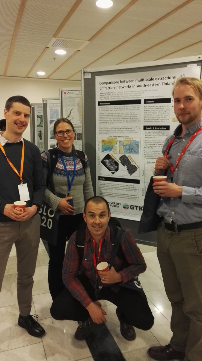 Nordic Geological Winter Meeting in Oslo. <a href="/Geohouse_Turku/">Geohuset</a> staff in the great company of <a href="/LauraSLauri1/">Laura S Lauri</a>