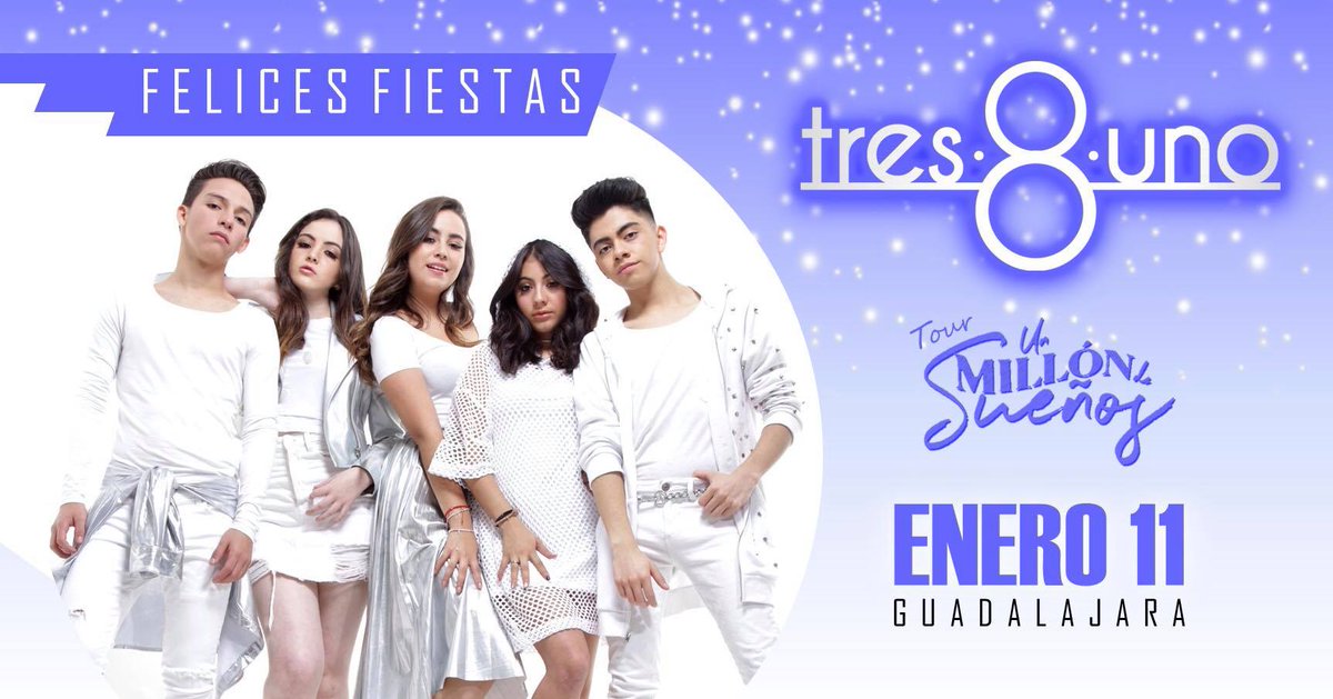 #LaSeñalDeTodos te lleva a disfrutar del tour "Un Millón de Sueños", del grupo <a href="/3ochouno/">Tres 8 Uno</a> 🎙️, este 11 de enero en el Foro de Arte y Cultura. 

¡Las primeras 5 personas en contestar este tuit con sus nombres, se llevan un pase doble!