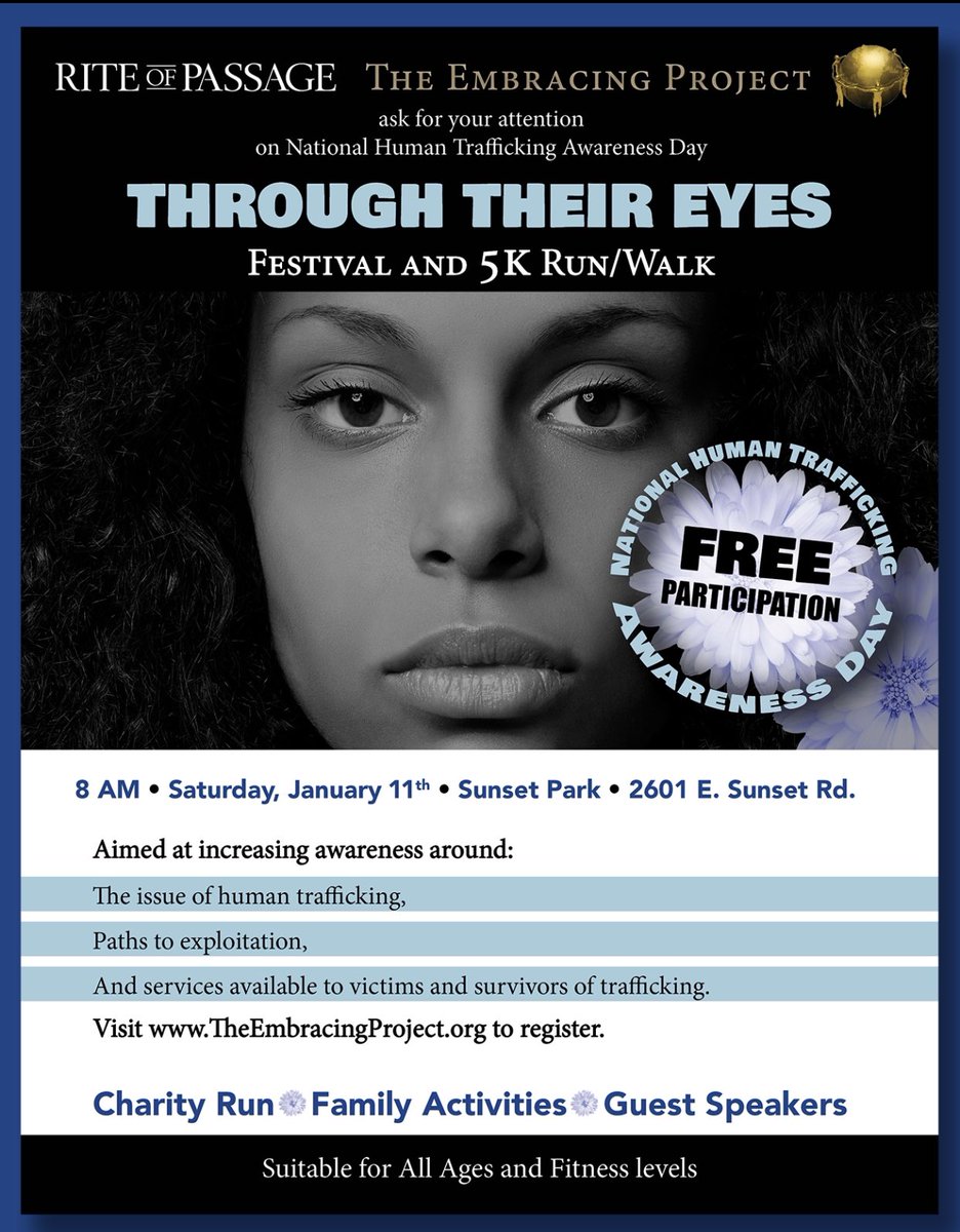 embracinglv's tweet photo. 3 more days until we come
together in solidarity to recognize Human Trafficking Awareness Day, January 11th. This event is free thanks to our corporate sponsor, @HakkasanLV generosity. Please go to https://t.co/gJUQlb62EG to register. https://t.co/jKdir8DhsT