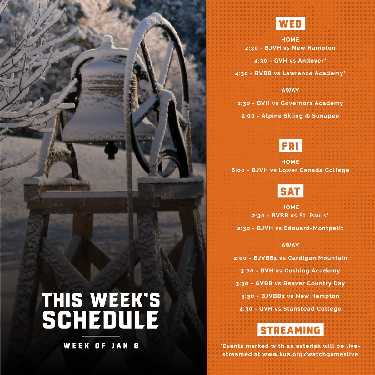 Cheer for the Wildcats week in our home and away competitions! Home Varsity games will be streamed at kua.org/watchgameslive.

#madeinmeriden #gowildcats