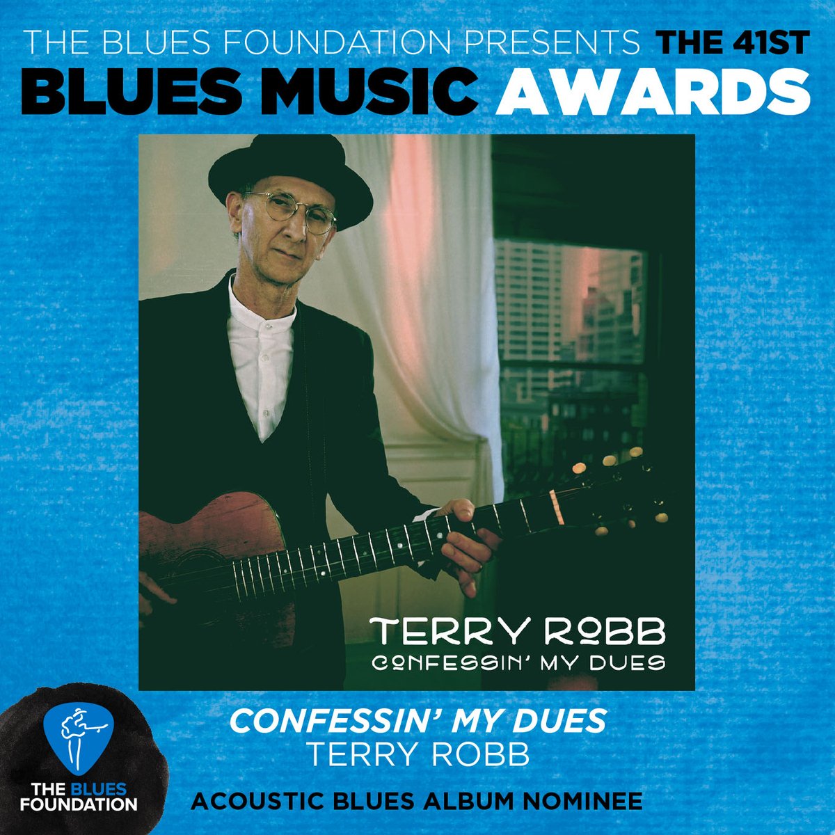 terryrobbguitar's tweet photo. So excited to be nominated for 2020 Blues Music Award for Best Acoustic Album! My sincere thanks to @BluesFoundation for this honor. Please visit https://t.co/U4fl550eGL to see all the nominees, become a member, and cast your vote!
#terryrobb #blues https://t.co/YFR47lxyMS