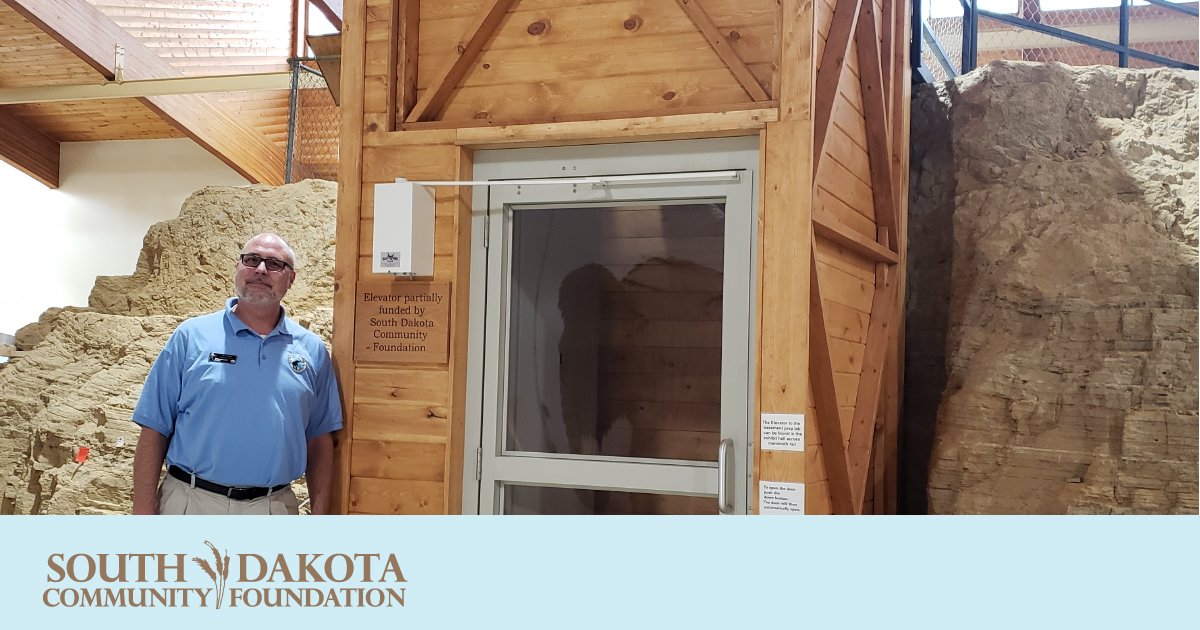 SDCF awarded The <a href="/MammothSite/">Mammoth Site Storage and Toilet Hire</a> with a grant of $20,000. Funds went to a broader set of stairs and an elevator to allow people with mobile disabilities to proceed along the tour route. #StrongerHotSprings #StrongerSouthDakota

Learn more about our grants: bit.ly/349PImw