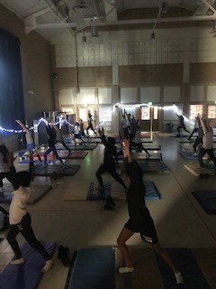 ChromyThompson's tweet photo. Standing yoga poses today!  #Yoga #calm #prideinourmind #prideinourstrenth @FMS_BCPS @FMS_PE @FMSPTA https://t.co/cjbBSkP6jo