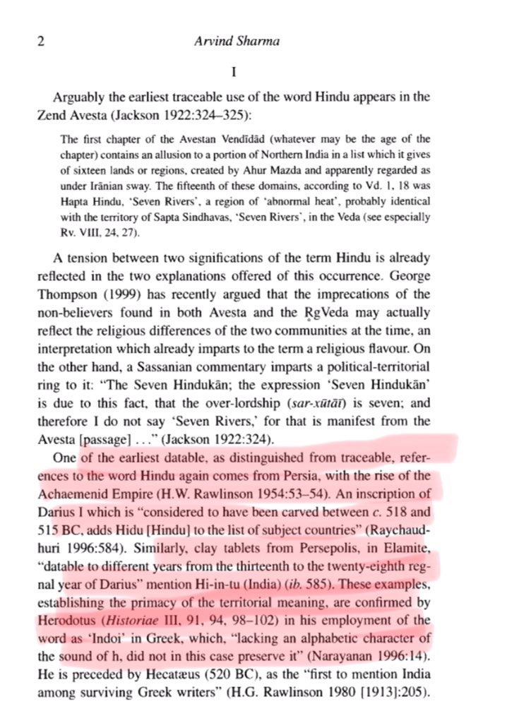 6/n Ref: On Hindu, Hindustān, Hinduism and Hindutva by Arvind Sharma & NumenVol. 49, No. 1 (2002), pp. 2-5The term 'Hindu' in these ancient records is an ethno-geographical term & didn’t refer to a religion. There many such references.Hence, HINDU~INDIAN (check snippets).