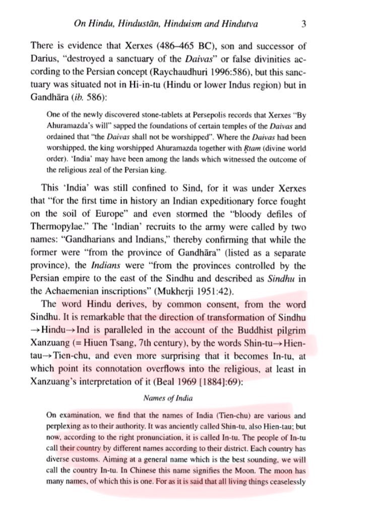 6/n Ref: On Hindu, Hindustān, Hinduism and Hindutva by Arvind Sharma & NumenVol. 49, No. 1 (2002), pp. 2-5The term 'Hindu' in these ancient records is an ethno-geographical term & didn’t refer to a religion. There many such references.Hence, HINDU~INDIAN (check snippets).