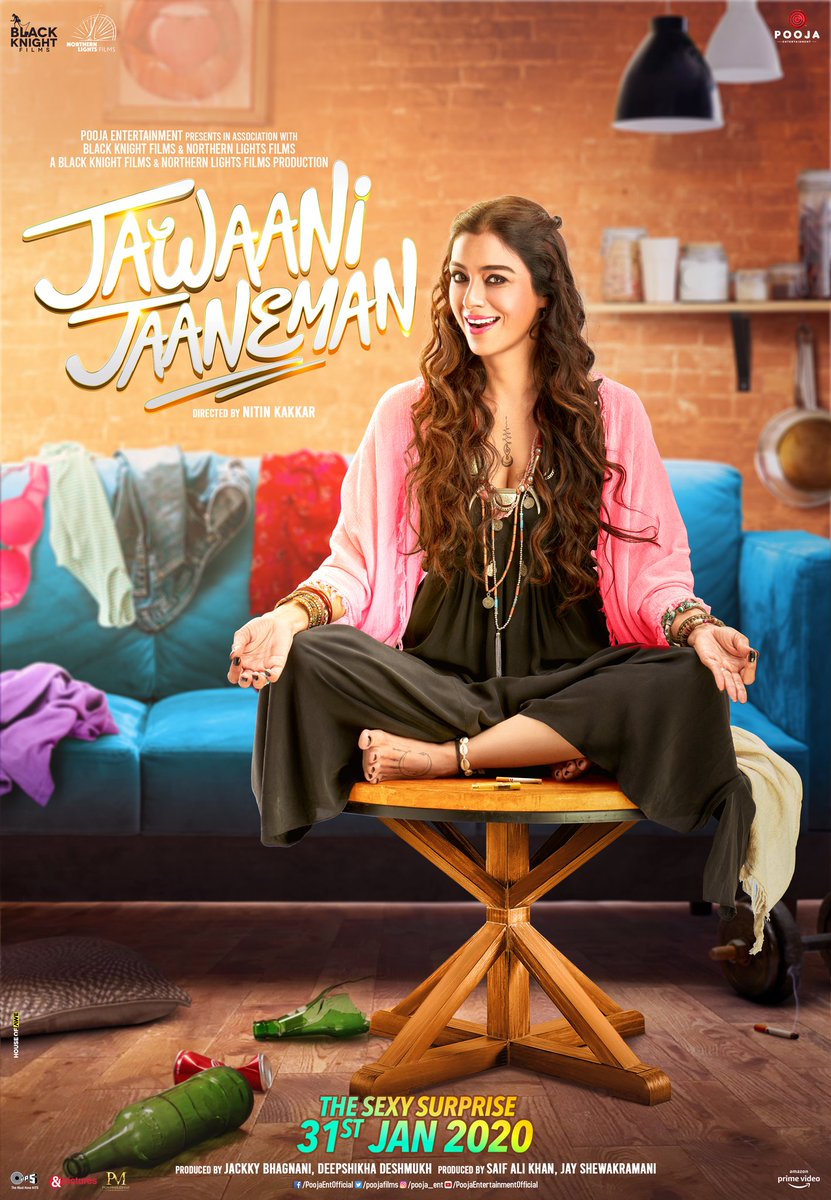 iRaviOfficial's tweet photo. The “tangy twist” in the unusual story! 🤩
#JawaaniJaaneman.

 #JawaaniJaanemanTrailer Out Today. 

#SaifAliKhan @AlayaF___ #Tabu @kubbrasait @nitinrkakkar @vashubhagnani @jackkybhagnani @jayshewakramani @poojafilms #BlackNightFilms #NorthernLightFilms @tipsofficial https://t.co/U1DiFIKasf