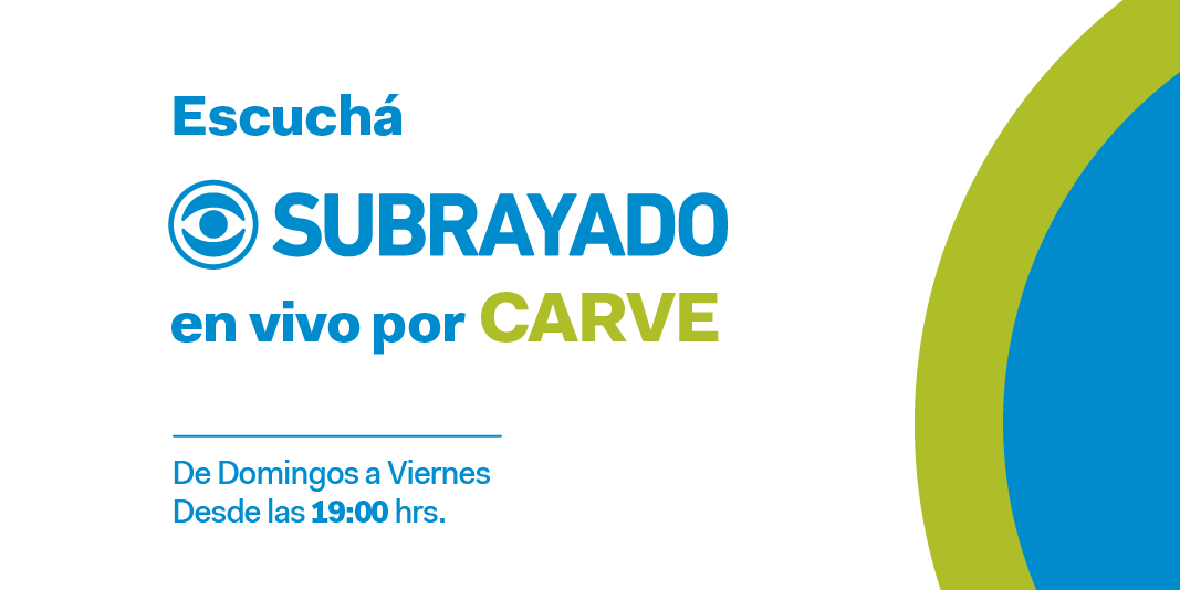 olvidar llorar Cornualles Radio Carve 850 AM on Twitter: "📢| @Subrayado volvió a Carve! 🗓️ Domingos a Viernes 🕖 Desde las 19.00 hrs. ✓ El informativo con mayor audiencia de Uruguay. Escuchalo ahora en vivo! https://t.co/9RubGYszrp" / Twitter olvidar llorar Cornualles Radio Carve 850 AM on Twitter: "📢| @Subrayado volvió a Carve! 🗓️ Domingos a Viernes 🕖 Desde las 19.00 hrs. ✓ El informativo con mayor audiencia de Uruguay. Escuchalo ahora en vivo! https://t.co/9RubGYszrp" / Twitter