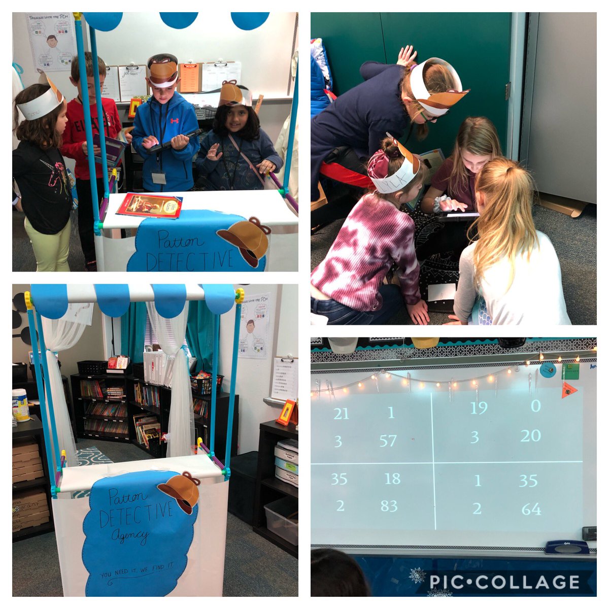 Patton Detective Agency is open for business! Their current project is to determine which historical figure each set of numbers represents! #gcisdaspire #gcisdhumanities #gcisdchat <a href="/GHESGators/">Glenhope Elementary</a>