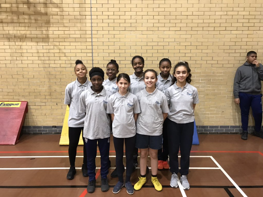 HHS Y7 girls at Sports Hall athletics some brilliant performances well done!