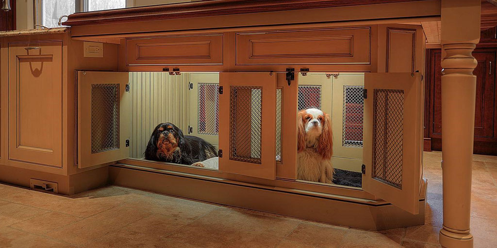 #kbtribechat A10. I’m digging this idea from <a href="/cabinetkings/">Kitchen Cabinet Kings</a>. Instead of storing your pots, store your pups!