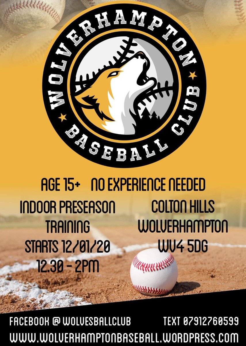 A great opportunity to get involved in the sport of Baseball #baseball #wolverhampton