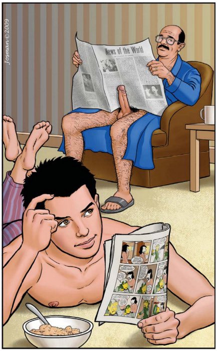 josmancomics's tweet photo. Sunday morning with Dad
#Josman
#Gaycomics

@josmancomics https://t.co/Qq8lVgYx86