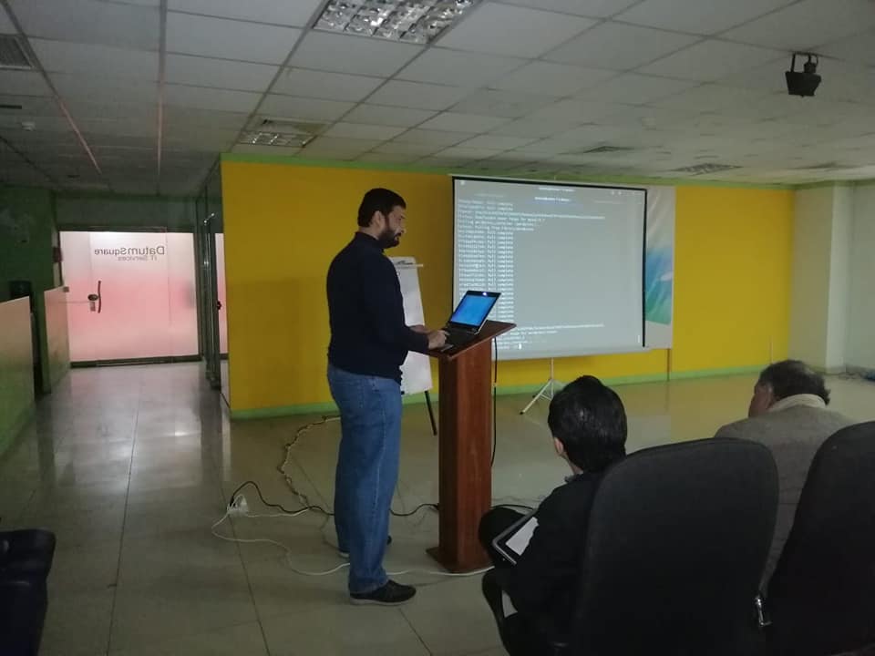 datumsquare's tweet photo. Code movement in collaboration with DatumSquare organized a one-day hands-on training Bootcamp. Linux and DevOps guru Muhammad Kamran Azeem delivered this session where the participants learned Containerization with Docker and Orchestration using Kubernetes. https://t.co/RUBWZnRvWN