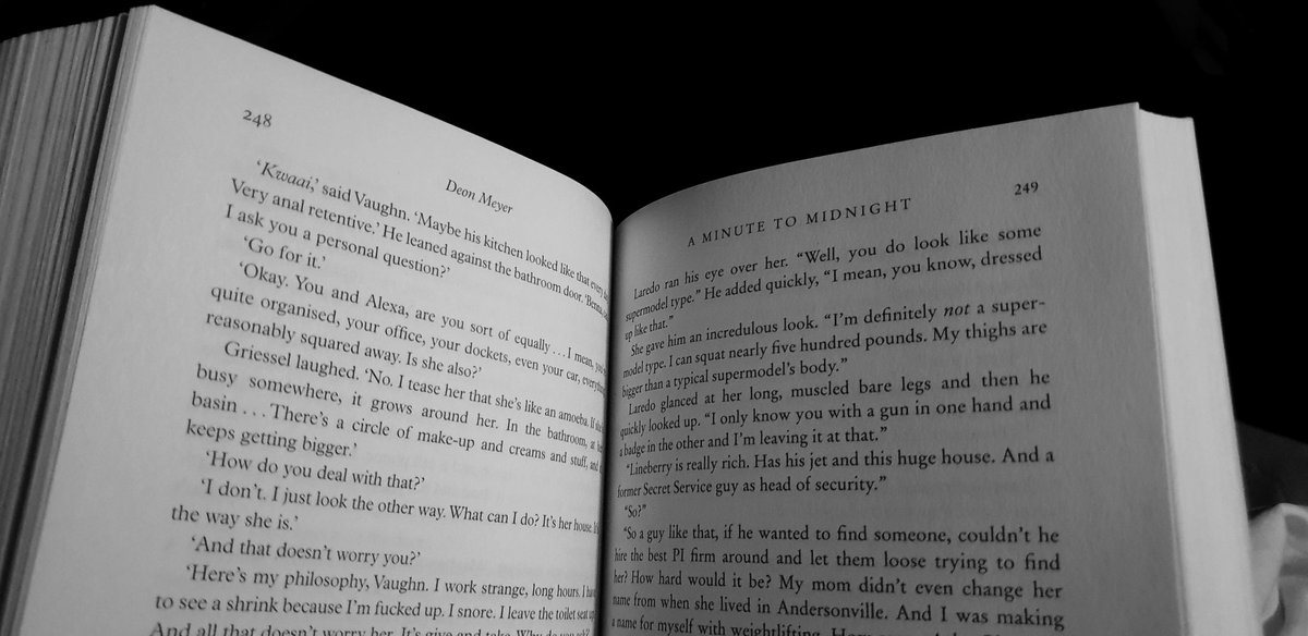JCMaree's tweet photo. @JonathanBallPub @MeyerDeon @HodderBooks i was thoroughly enjoying the #thelasthunt but got to page 249 and "A minute to midnight" by David Baldacci starts, there are 7 chapters missing in the book? https://t.co/3uXOtVarX1