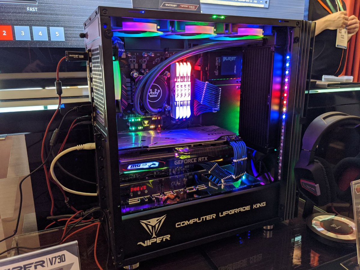 ModMyMods's tweet photo. A quick stop at @patriot_viper to see some of the new products on display
.
.
All the storage and RGBs!
.
.
#CES #CES2020 #NEW #SSD #M.2 #VIPER #patriot #memory #RAM #pchardware #computer #computerparts #diy #custompc #RGB #Argb #DigitalRGB https://t.co/XgnP3Rxqts