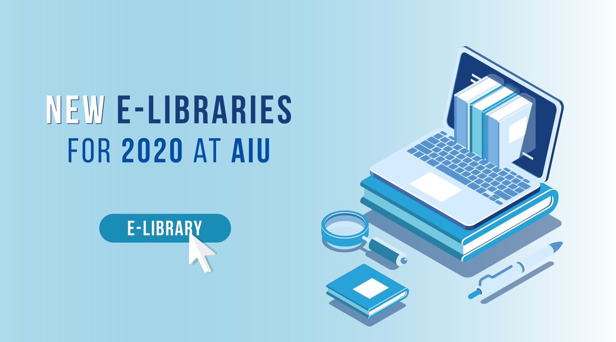 #Arab_International_University
#الجامعة_العربية_الدولية


🆕 E-Libraries 📚 for 2020 at #AIU
  👉🏻   bit.ly/37O6qtn

.
.
.

#E_Library #Library #electronic_library #المكتبة_الالكترونية #Ebook #Elibrary