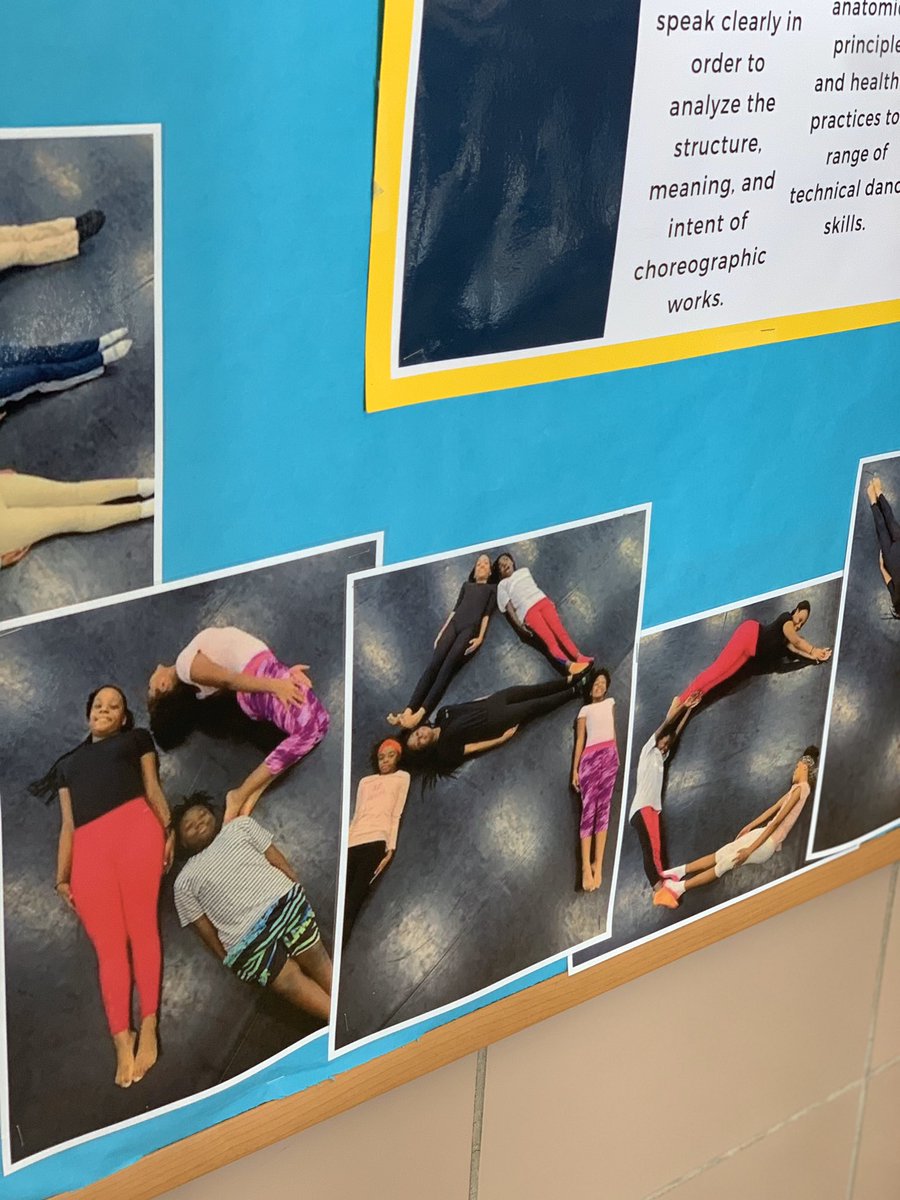 Arts_SWA's tweet photo. What better way to motivate students about #literacy?! Involve them. Be creative. Have them own the process! Our dancers have been having fun becoming responsive artists in the dance studio. What a cool bulletin board!✨ #Rigor #SWArts #DanceEd https://t.co/6Y7KBz8Cyj