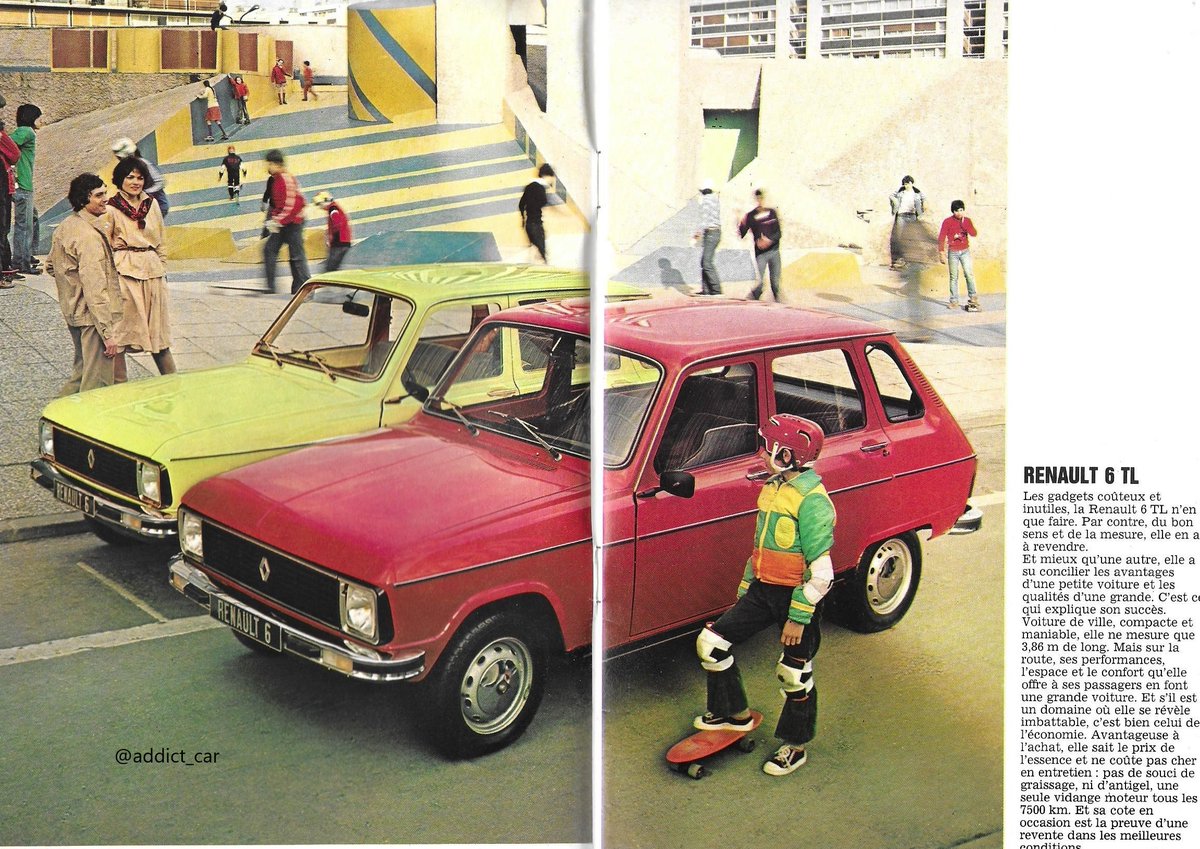 A modernised Renault 4, the 6 ended up selling alongside its