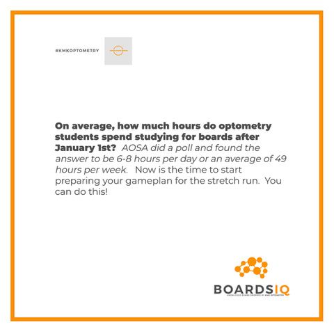 KMKOptometry's tweet image. Breaking News:  Important #KMKKnowledgeBomb 💣. Now that I am entering crunch time... how much time should I be spending per day studying? 📆⏰⏳ #KMKOptometry #Dominate #Knowledgeispower