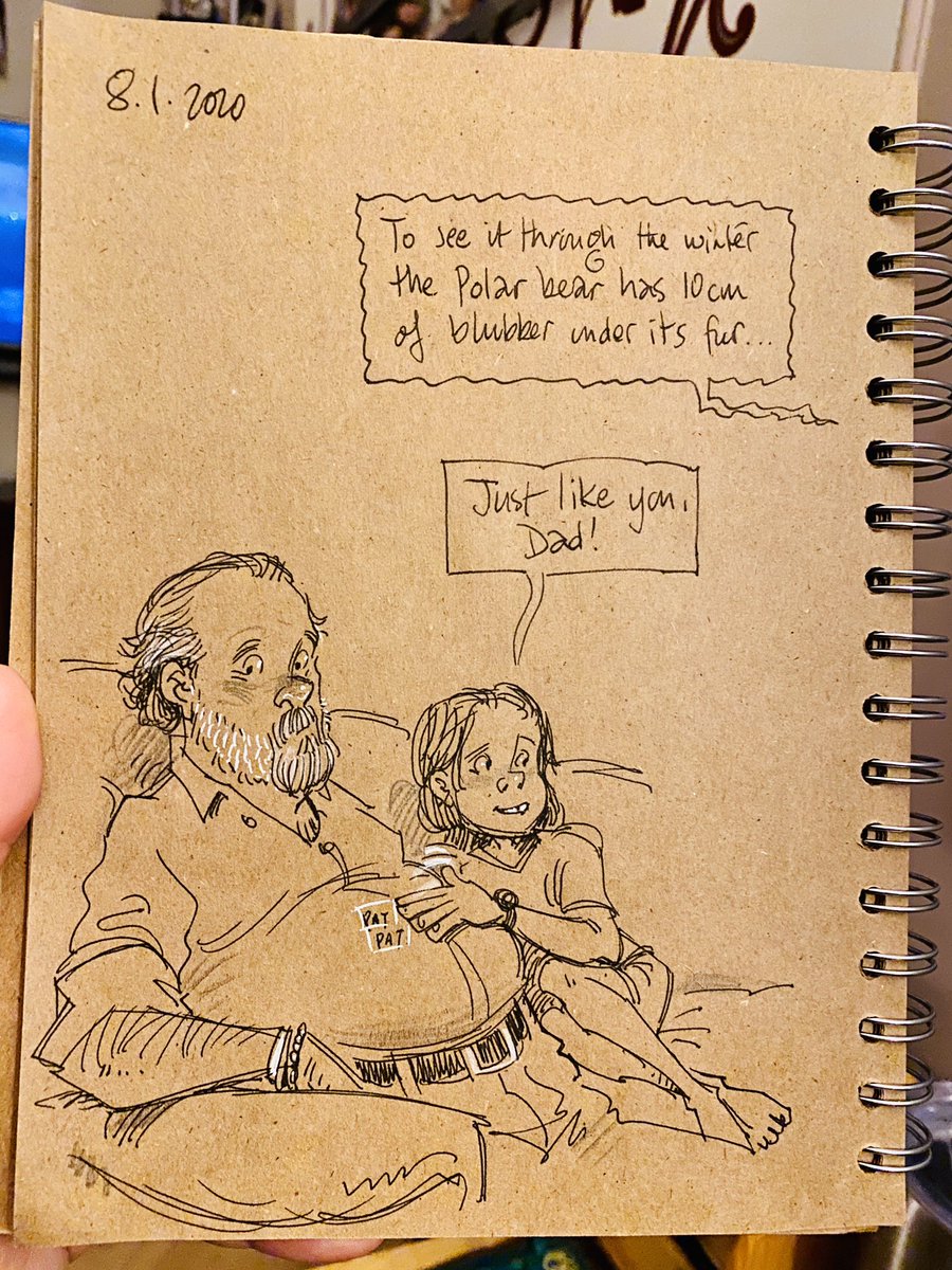GaryScribbler's tweet photo. Thanks Ben... #doodleaday #widowerlife #fromthemouthsofbabes #winterinsulation https://t.co/Q76RbOKi36