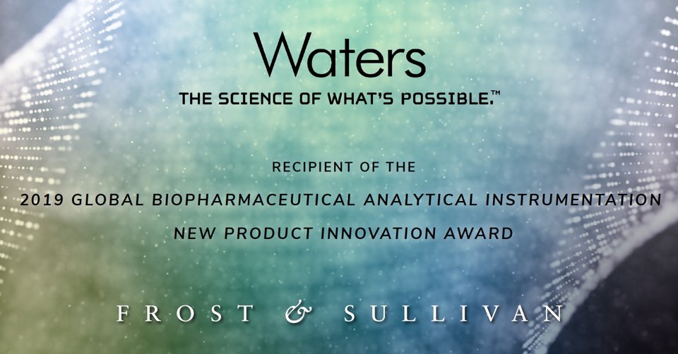 WatersCorp's tweet photo. We are excited to announce that Waters has received @Frost_Sullivan's 2019 Global Biopharmaceutical Analytical Instrumentation New Product Innovation Award for the BioAccord LC-MS System. Click here to view the full report: https://t.co/DtICFAzsh1 #WatersInnovation #SmartMassSpec https://t.co/hXQed0C8qc
