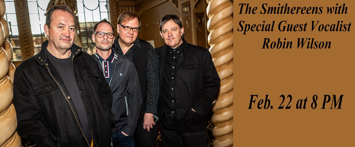 ParamountHV's tweet photo. @SmithereensHQ have had the pleasure of working with Belinda Carlisle, Julian Lennon, Lou Reed, Suzanne Vega, and Graham Parker and The Kinks.
The band takes the #ParamountHV stage on 2/22 with guest vocalist Robin Wilson of the Gin Blossoms!
Tix: https://t.co/xCv1NRHmYr https://t.co/UVKbS8cS4P