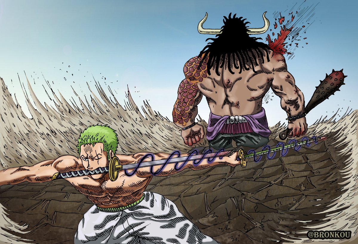 Yo guys here is a future panel from One Piece that I drew and painted