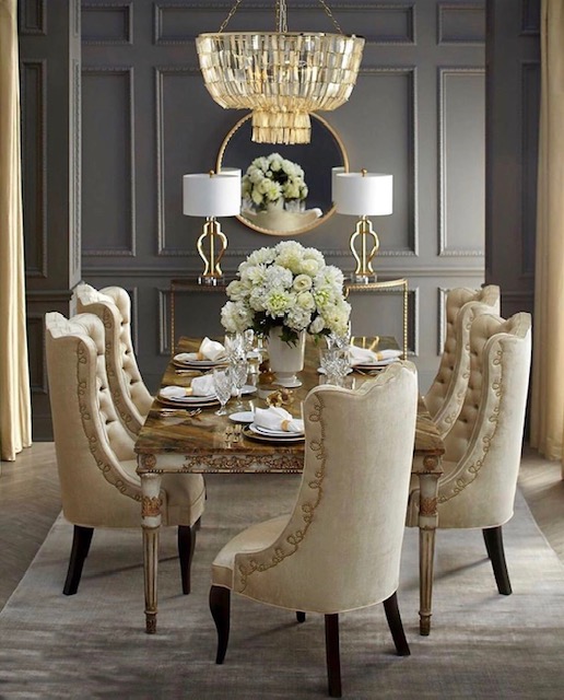 Walker_Duncalf's tweet photo. Always dine in style! How chic is this intricate stud work on these beautiful linen dining chairs?
Find out more about our services, vision and projects at https://t.co/qAQq8A7QTe
#luxurydining #diningroom #linen #panelling #diningroomdecor #chandelier #interior #interiordesign https://t.co/CpTQd5cidF