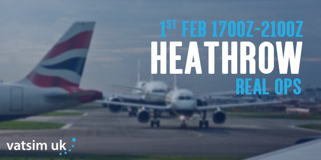 vatsimuk's tweet photo. Clear your diaries on the 1st of February - Heathrow Realops is making it's yearly return! As usual, it's one not to miss, with plenty of traffic and fully staffed Heathrow. What's not to like? https://t.co/ZgQYvc6f2b