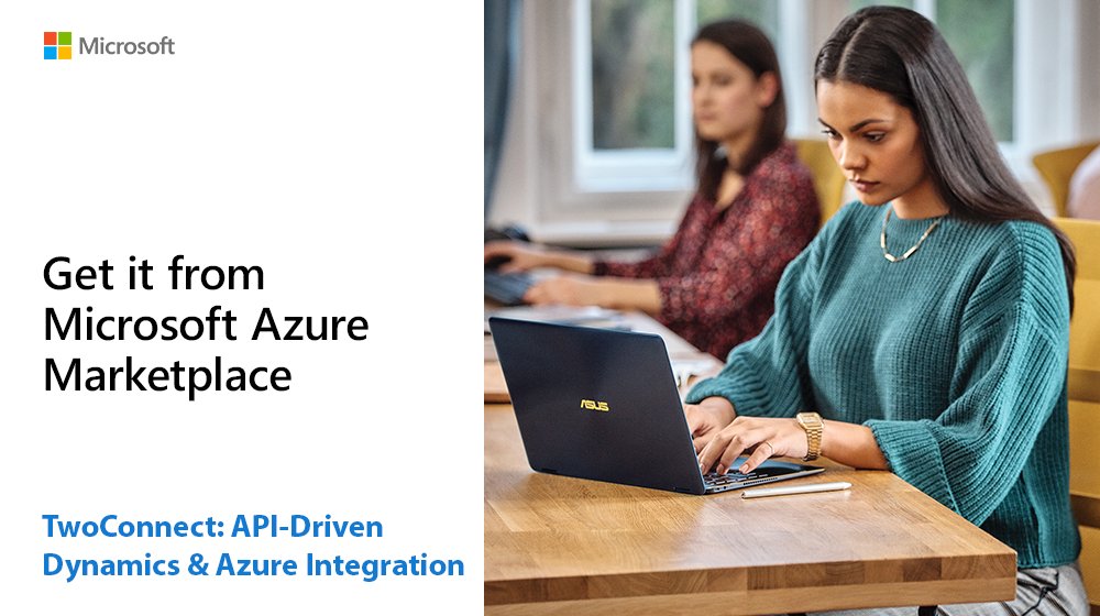 Azure's tweet image. Learn how @TwoConnectNow's POC can integrate your Dynamics 365 CRM with #AzureLogicApps to automate tasks: msft.it/6012TXa1i #AzureMktPlace