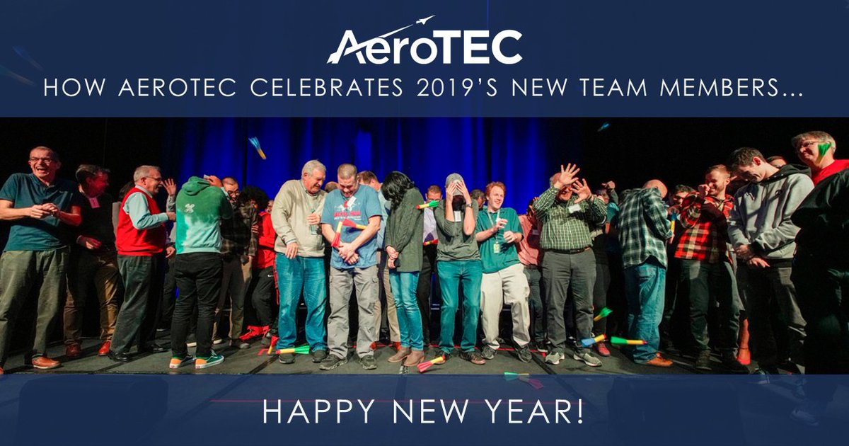 Back from a holiday break and excited for 2020! At our All Hands in December, we invited 2019’s new team members onstage for a classic #AeroTEC welcome – bungee rockets! We wish everyone a happy new year and look forward to working together in 2020.

#wats #aerospaceengineering