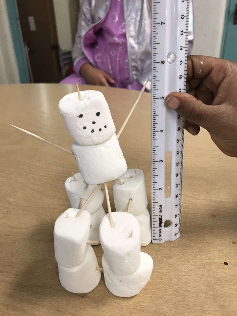 Mrs_Williams8's tweet photo. Tallest Snowman STEM challenge! 6.5 inches was the winner ❄️⛄️❄️⛄️ https://t.co/4o75N9VkjV