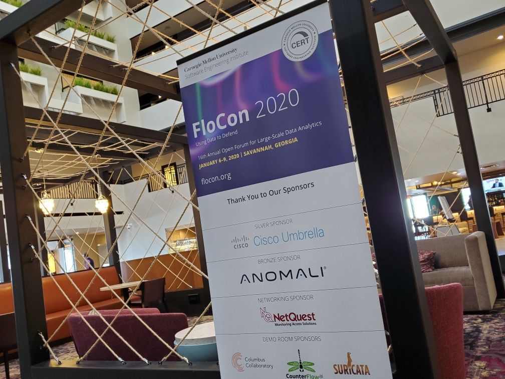 netquestcorp's tweet image. NetQuest is enjoying a very productive week at FloCon 2020 in Savannah, GA. The truly collaborative environment is inspiring. Network threats beware! #threatintelligence #bigdata #FloCon2020