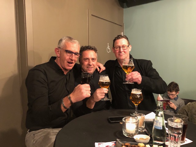 NeleBille's tweet photo. Gardeners, office staff, works colleagues. What a great pleasure to see you all represented at the #CWGCSocialWelfare New Year's Drink last Friday in Ieper... and 2020 has only just begun! #SplendidStart #VeryPromising #DitSmaaktNaarMeer #SantéSantoater https://t.co/3WqaY4xiIv