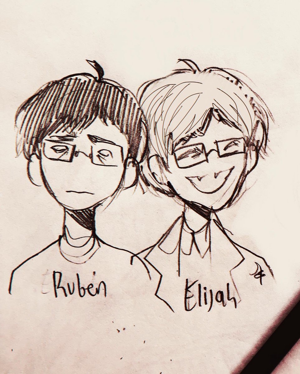 New ocs: Elijah &amp; Ruben (they're twins)? 