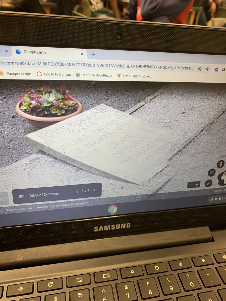 GroszekTeach's tweet photo. My students traveled virtually to Europe today to see several of the concentration camp memorial sites including Auschwitz, Dachau, and Bergen-Belsen among others. @Grimmer_Glads @LCSCedtech https://t.co/QT132upGkN