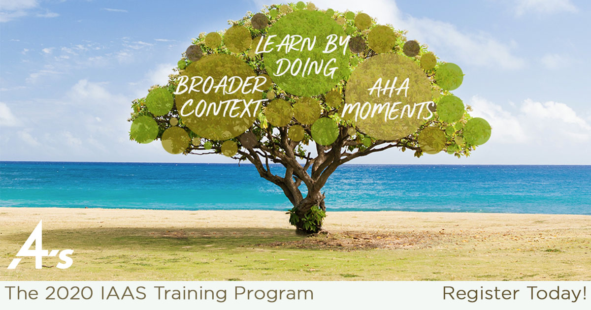 The IAAS Training Program helps grow great agency pros. It's an Experience Accelerator to help young professionals see the big picture and think and work as a team. Program starts 1/28/20, register today! aaaa.org/event/4as-atla…