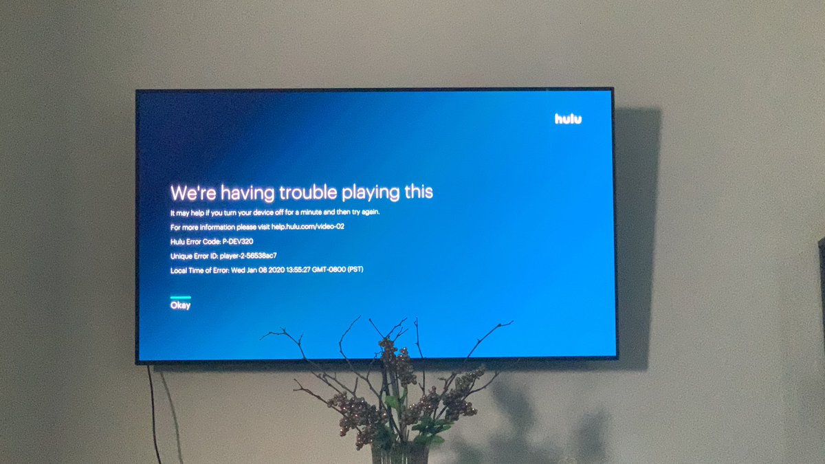 MobilityPros's tweet photo. @hulu_support constant “we’re having trouble playing this” after fast forwarding just a little. #Hulu is absolute garbage! https://t.co/bSogFf3HbZ