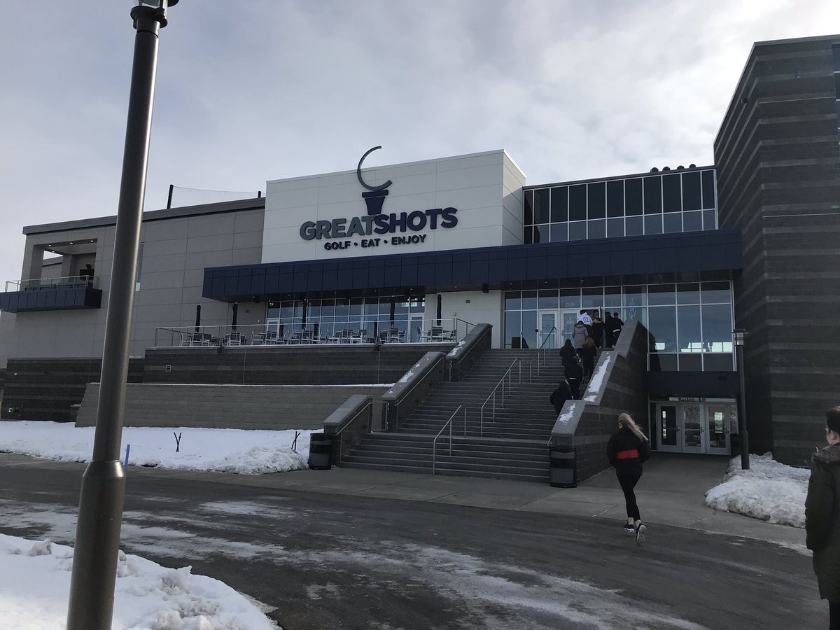SpiritLakeFCS's tweet photo. We ended the field trip at @greatshotsgolf . Students got a tour of the facility and all that it has to offer for event planning. Students also got to take a couple swings. #SLJterm Thanks so much for your hospitality!! You all were very kind and welcoming! https://t.co/z20i9FHqxn