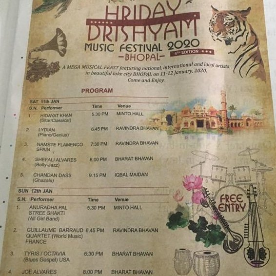 OctaveHigher's tweet photo. Heading to the #hridaydrisham music festival in India this weekend.... I'll be performing Sunday with Tyris Washington Sunday at 6:30p. #excited #music #india #musicfestival #internationalsinger #ising follow me on IG @OctaveHigher https://t.co/TpGVLFLZaX