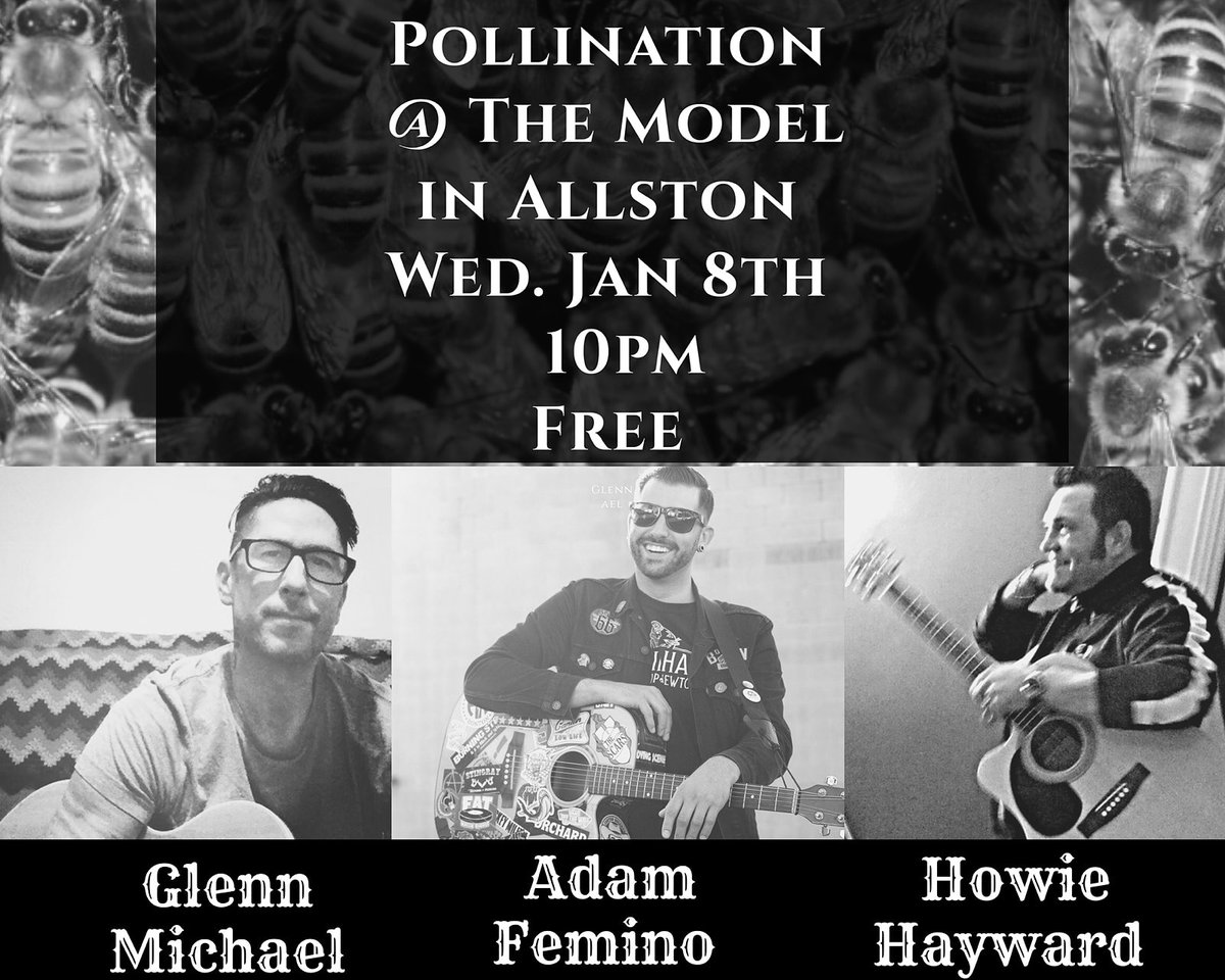 Tonight 10pm at the Model in Allston dood!!! 🎸🎶🎙 Gelnn, Howie and Myself! I play 1️⃣st #grandpaguitar #allstonratcity