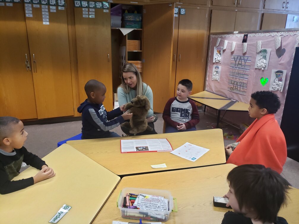 We learned all about caring and helping today during Affective Ed. 

Troy was playing with another puppy and was accidentally bit by the other puppy. We got him a Cookie Monstrr bandaid and made sure he was okay. 
<a href="/SandersSELF/">Sanders SELF</a> 
#whatwedodifferently