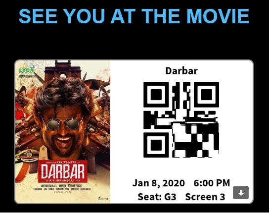 intelhari's tweet photo. Can't wait to watch Thalaivar in Darbar... #DarbarFDFS #Darbar #DarbarThiruvizha https://t.co/yVEyjAQTEy