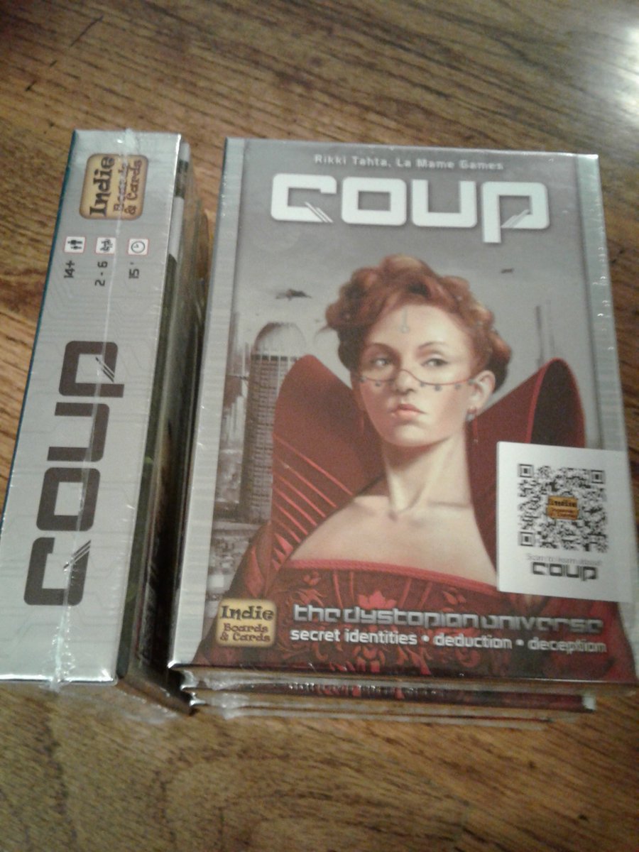 Indie Boards &amp; Cards <a href="/IBCGames/">Indie Boards and Cards</a> has donated Exodus: Paris Noveau, Shogunate, and The Resistance for #BryceCon2020's play-to-win section. They also donated Coup for the Utah State Championships. We appreciate their support!

indieboardsandcards.com