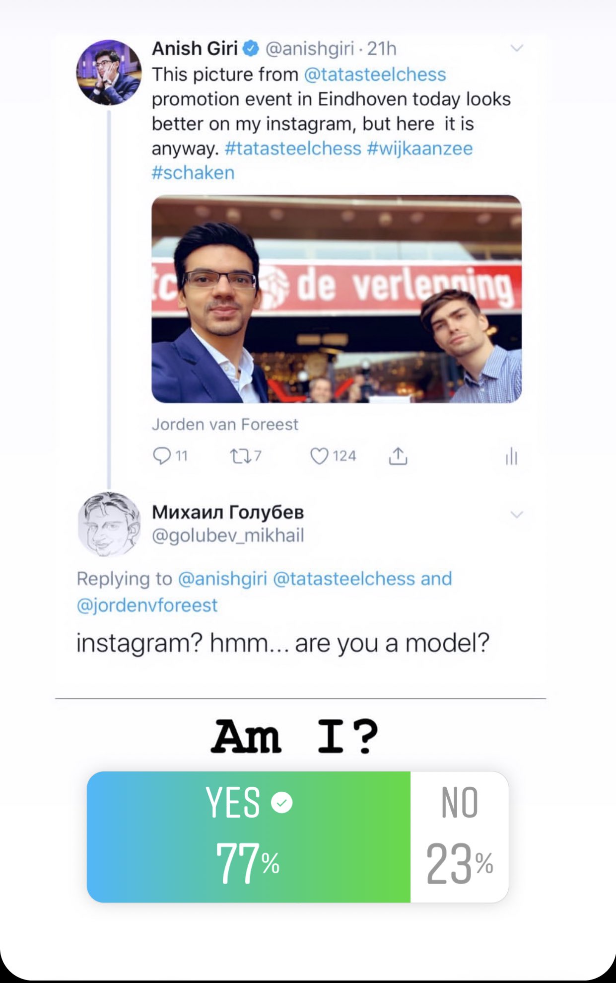 Anish Giri on X: Bio update / X