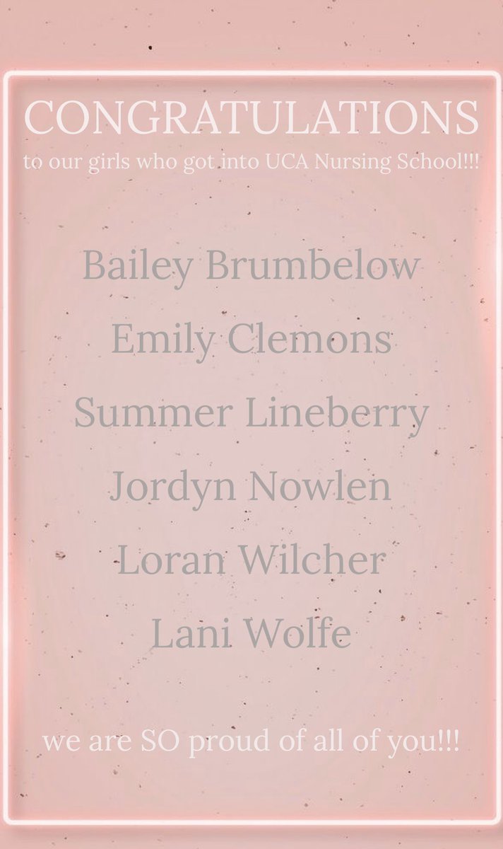 congratulations to these girls!!